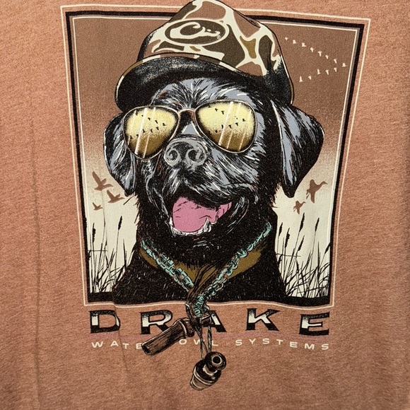Drake Waterfowl Systems Men's Brown Size Medium T-Shirt - Picture 5 of 10